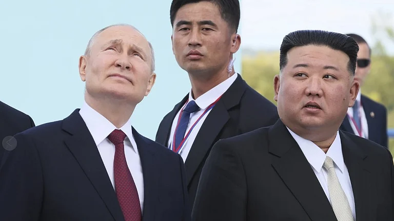 Russian President Vladimir Putin and North Korean leader Kim Jong Un | - AP